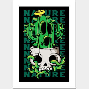 Skull Cactus Posters and Art